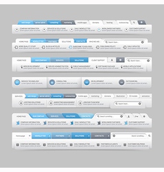 Web site design menu navigation vector image