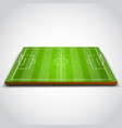 Clear green football or soccer field Clear green football or soccer field vector image