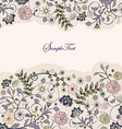 Vintage floral background vector image