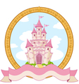 Princess castle design vector image