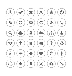 Web icons vector image