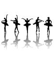 Ballet dancers vector image