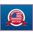 Independence day badge vector image