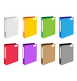 Colorful Set of Office Folder Icons vector image