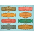Vintage frame set vector image
