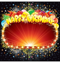 Happy birthday background for your congratulations vector image
