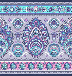 Bohemian indian mandala towel print vintage henna vector image