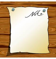 Note page vector image