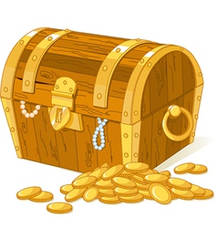 Treasure chest vector image