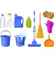 Cleaning icons vector image