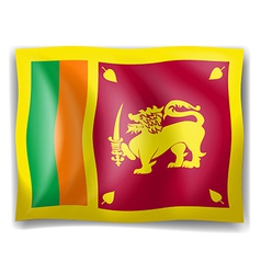 Flag of Sri Lanka vector image
