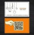 Sketchy business card vector image