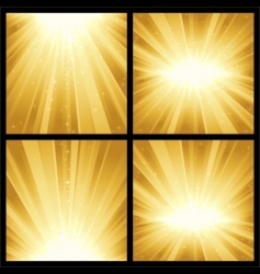 Festive explosion of light and vector image