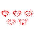 Valentine hearts Valentine hearts vector image