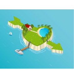 Love island vector image