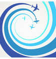 Airplanes vector image