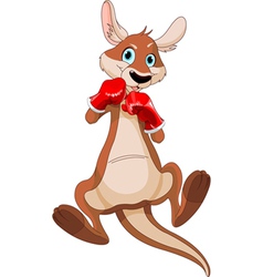 Boxing Kangaroo vector image