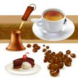 Set of coffee vector image