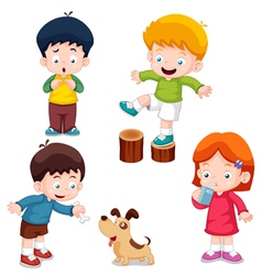 Characters Kids vector image