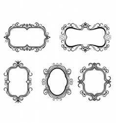 Vintage frames vector image