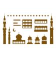 Arabic temple elements vector image