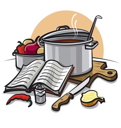 Cookbook vector image