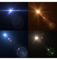 Lens flares Set collection vector image