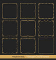 Set of vintage frames Set of vintage frames vector image