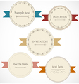 Vintage labels vector image