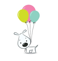 Cartoon dog Cartoon dog vector image