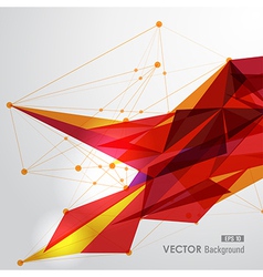 Yellow and red web geometric transparency Yellow and red web geometric transparency vector image