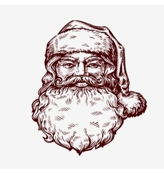Santa Claus sketch vector image