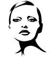 Woman face vector image