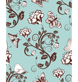 Seamless floral pattern vector image