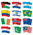 Set of world flags vector image