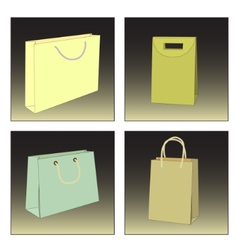 Several shopping bags vector image