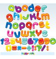 Joyful cartoon font vector image