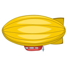 Cartoon dirigible vector image