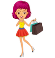 Woman Shopping vector image