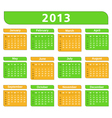 2013 Calendar vector image