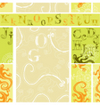 Lizard and alphabets vector image