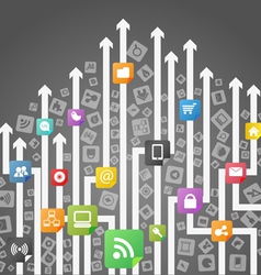 Apps icons vector image