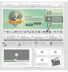 Website template Website template vector image