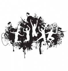 Jumping vector image
