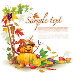 Autumn harvest vector image