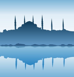 Silhouette of Istanbul vector image