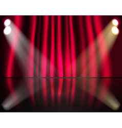 Curtained Stage vector image
