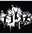 Jumping vector image