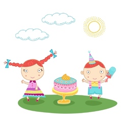 Birthday kids vector image