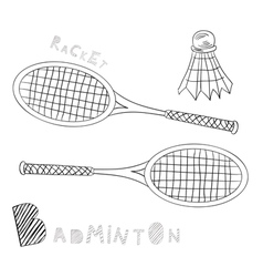 Badminton vector image